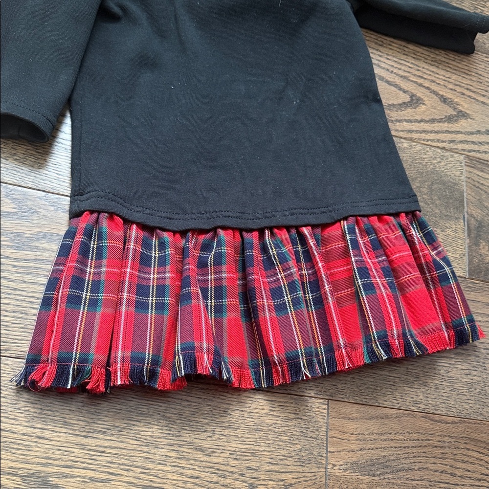 Polo by Ralph Lauren Black velvet collar 2T dress valentines day photoshoot EUC - Picture 3 of 5